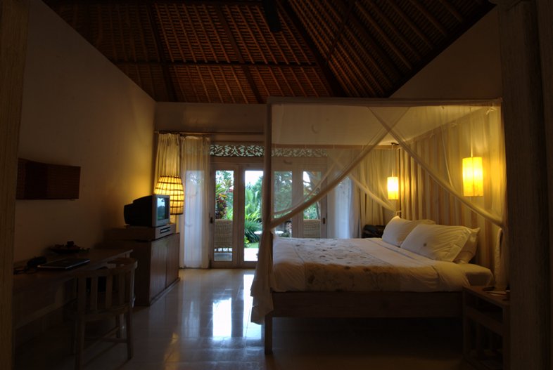 Ubud: fancy hotel room