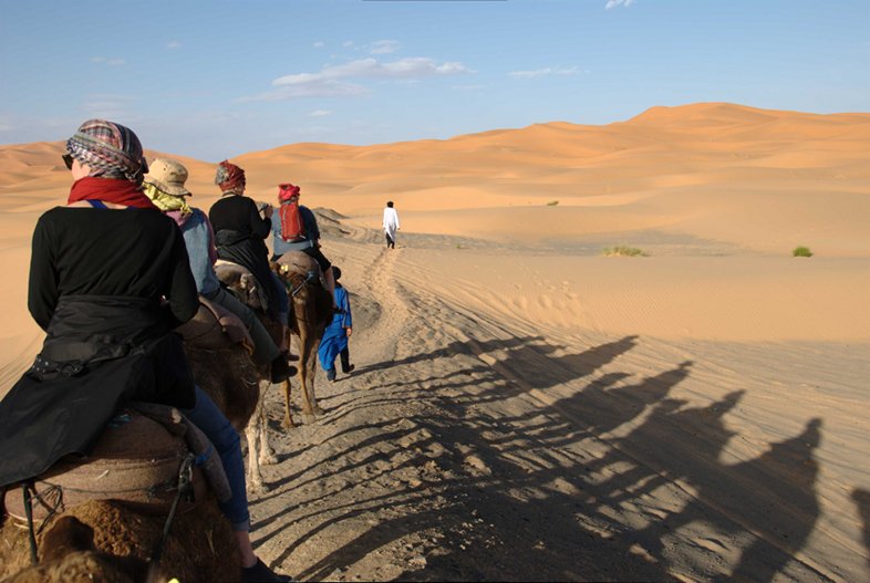 Erg Chebbi, Morocco: On camels