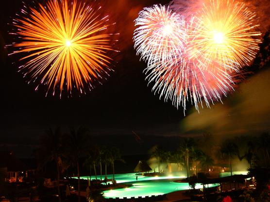 Nuevo Vallarta, Mexico: July 4 Fireworks