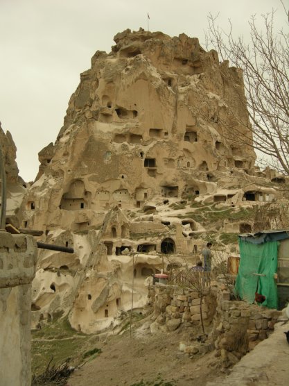Cappadocia, Turkey: Dwellings Carved in Rock Tower