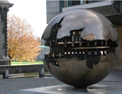 Trinity College, Dublin, Ireland: Sphere with Sphere