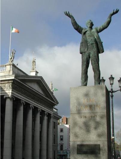 O'Connell Street, Dublin, Ireland: Jim Larkin