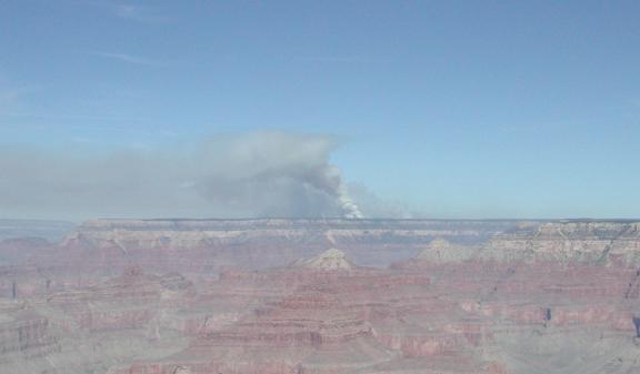 Grand Canyon National Park: Smoke on the North Rim
