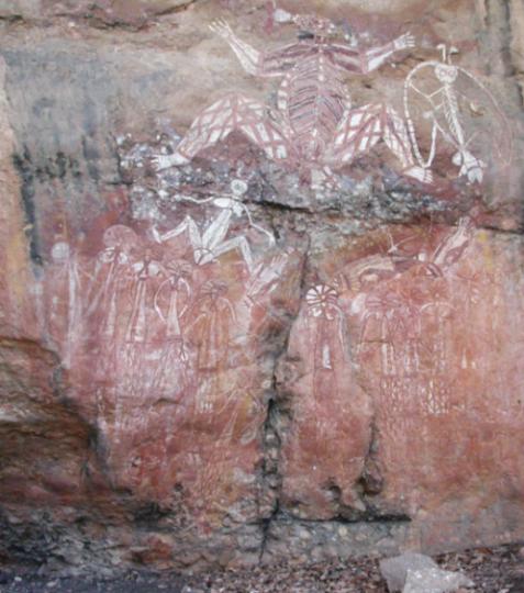 Australia, Kakadu Highway: Rock Paintings at Nourlangie
