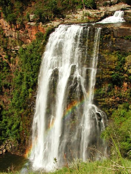 Mpumalanga, South Africa: Lisbon Falls with Rainbow