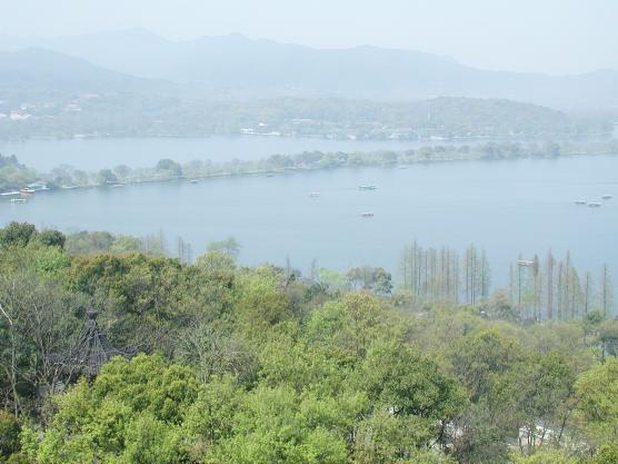 Hang Zhou, China: View of West Lake from Leifeng Tower