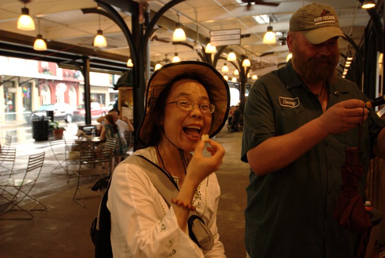 Tasting Hot Sauce Samples