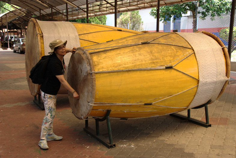 Kota Bharu, Malaysia: More big drums