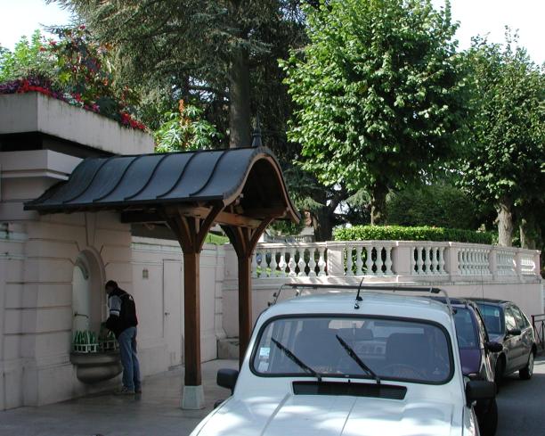 Evian, France: Public Fountain