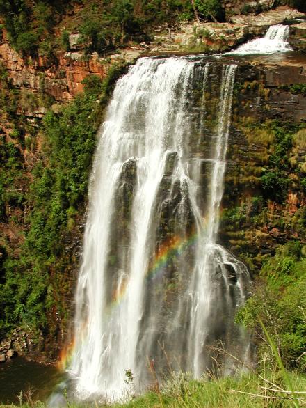Mpumalanga, South Africa: Lisbon Falls with Rainbow
