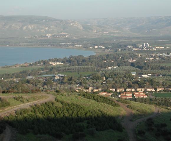 Sea of Galilee and the Golan Heights