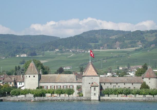 Switzerland: Castle on Lake Geneva