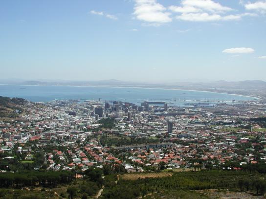 Cape Town, South Africa: City View from Table Mountain