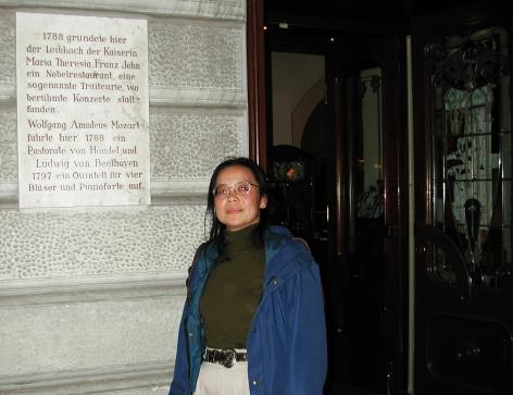 Vienna, Austria: at Figlmuller Cafe