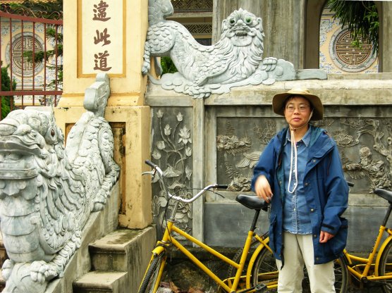 Biking around Hue